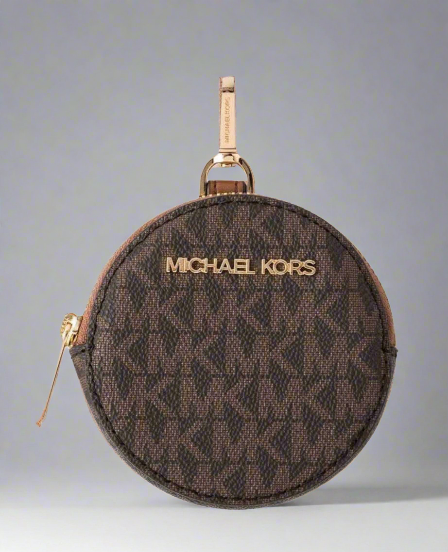 MICHAEL KORS JET SET LOGO CROSSBODY BAG WITH ATTACH - BROWN