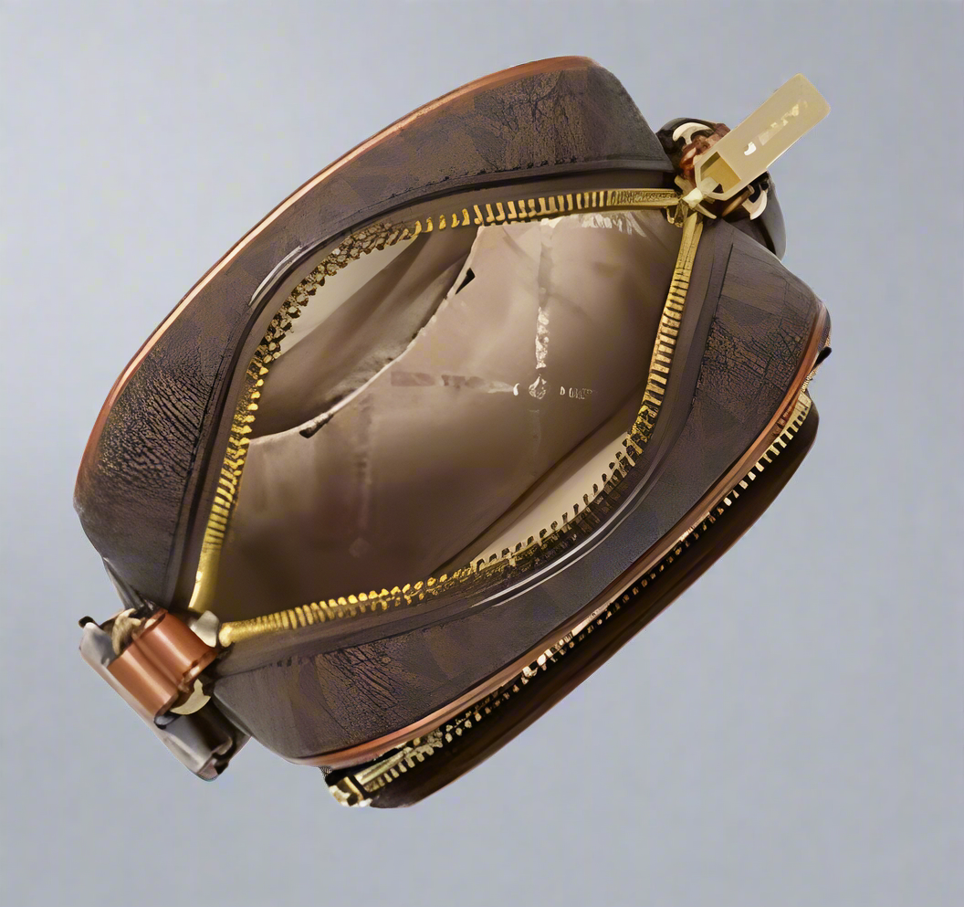 MICHAEL KORS JET SET POCKET CROSSBODY BAG - BROWN