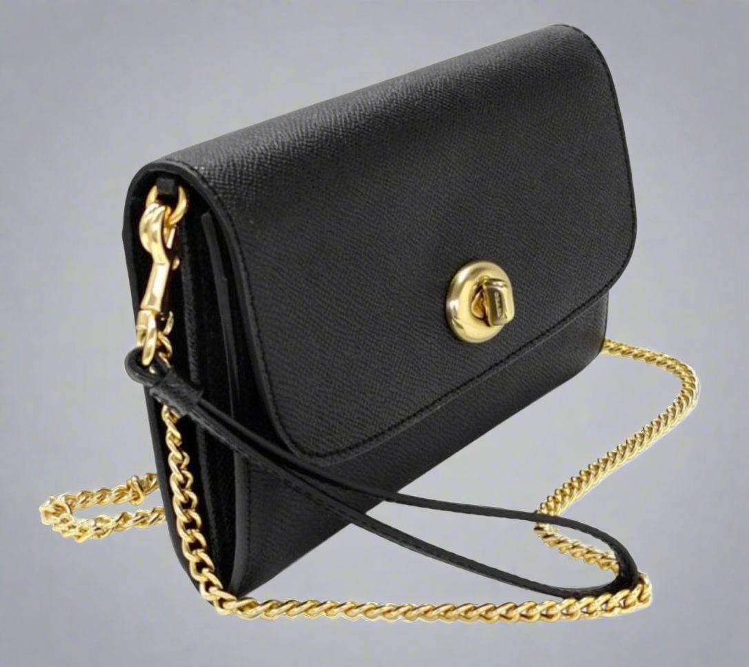 Coach Chain Crossbody in Signature Leather