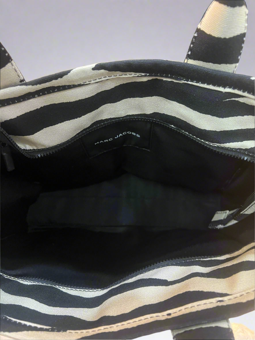 MARC JACOBS ZEBRA PRINT TOTE BAG LARGE