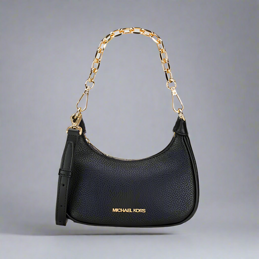 MICHAEL KORS MINI CORA CHAIN SHOULDER BAG/CROSSBODY BAG - BLACK