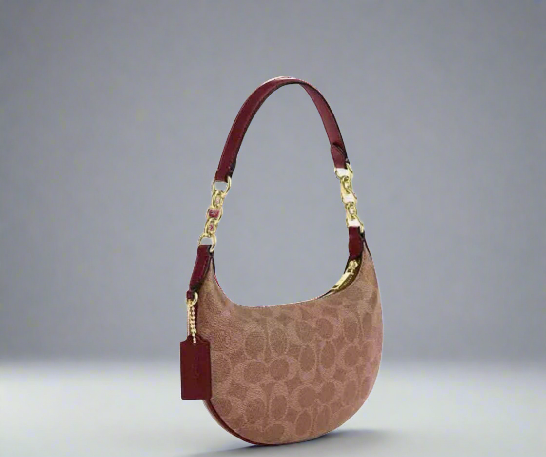 Coach Mini Payton Bag In Signature Canvas With Horse & Carriage Print