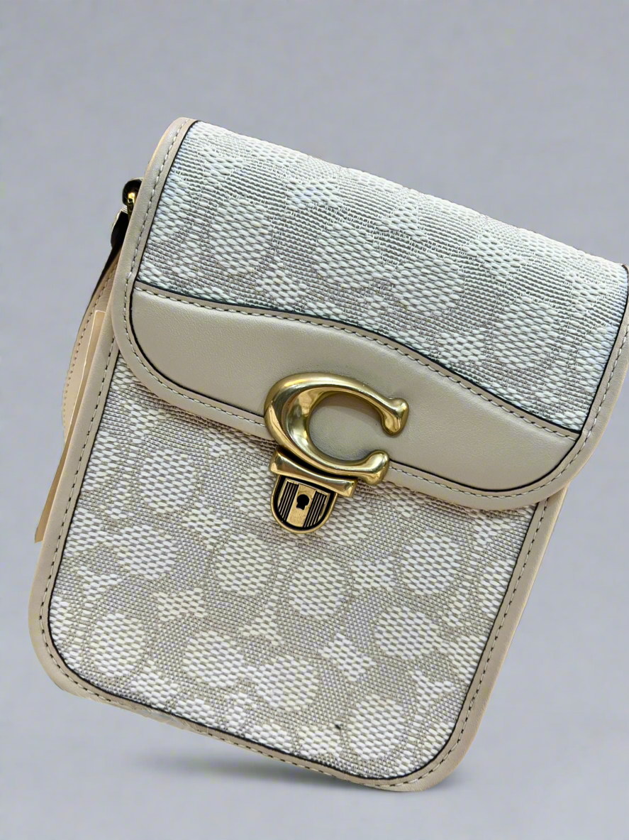 Coach Monogram Canvas Studio Phone Crossbody