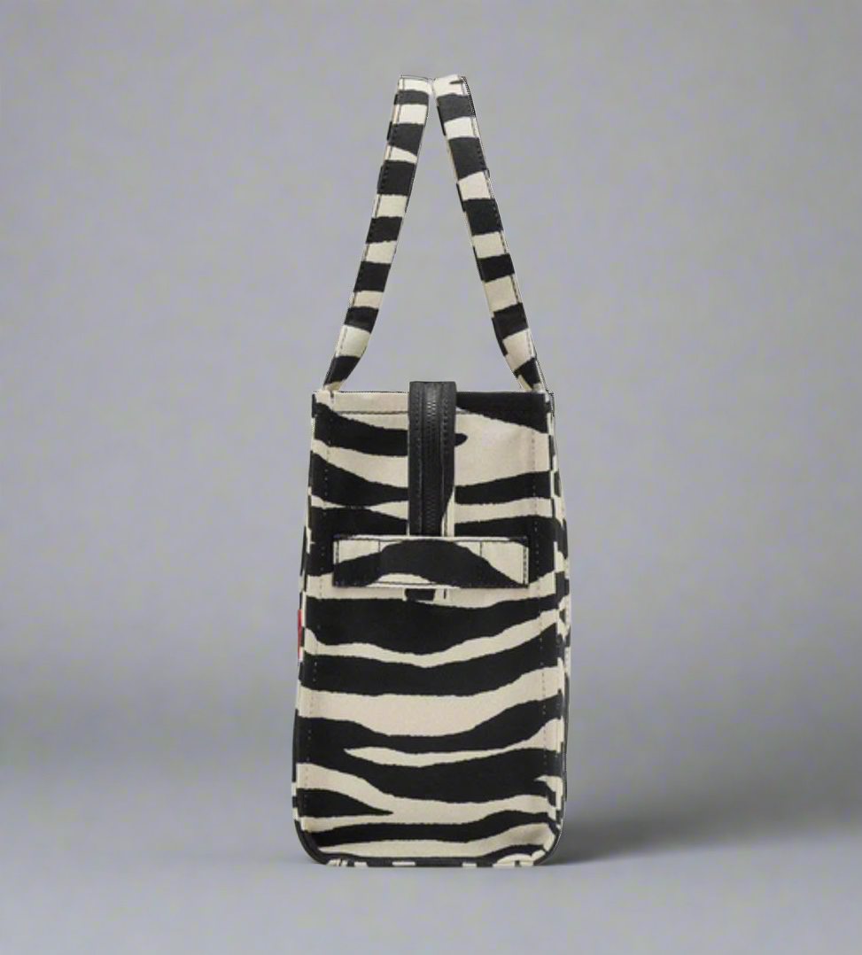 MARC JACOBS ZEBRA PRINT TOTE BAG LARGE