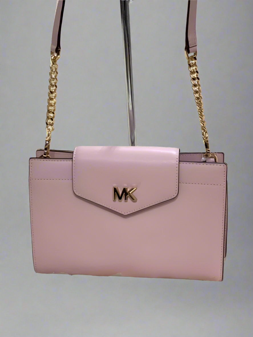 NWT MICHAEL KORS MOTT CLUTCH CROSSBODY BAG - BLOSSOM PINK