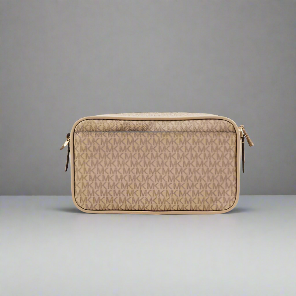 MICHAEL KORS SIGNATURE BRADSHAW CAMERA CROSSBODY BAG -  MULTI GOLD FLAP