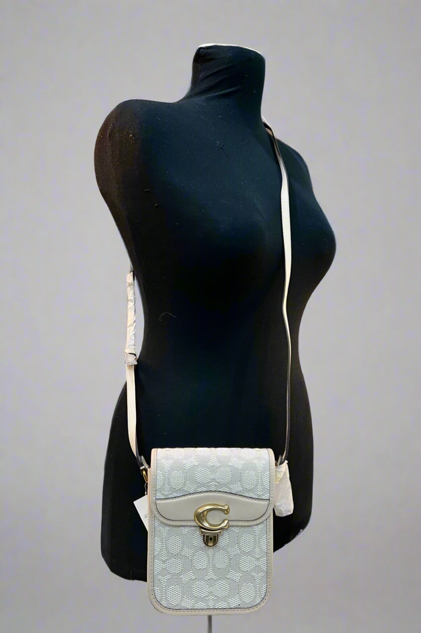 Coach Monogram Canvas Studio Phone Crossbody
