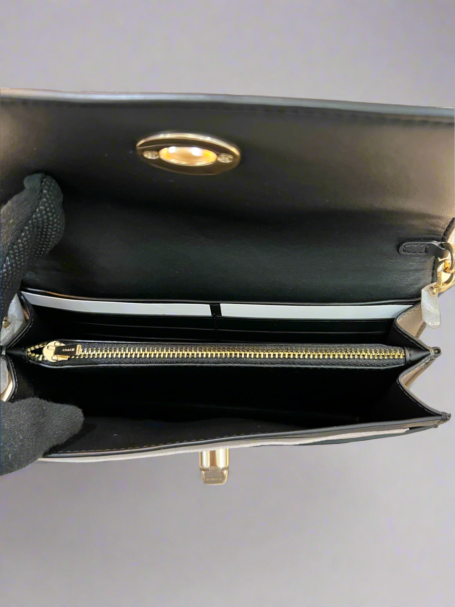 Coach Chain Crossbody in Signature Leather