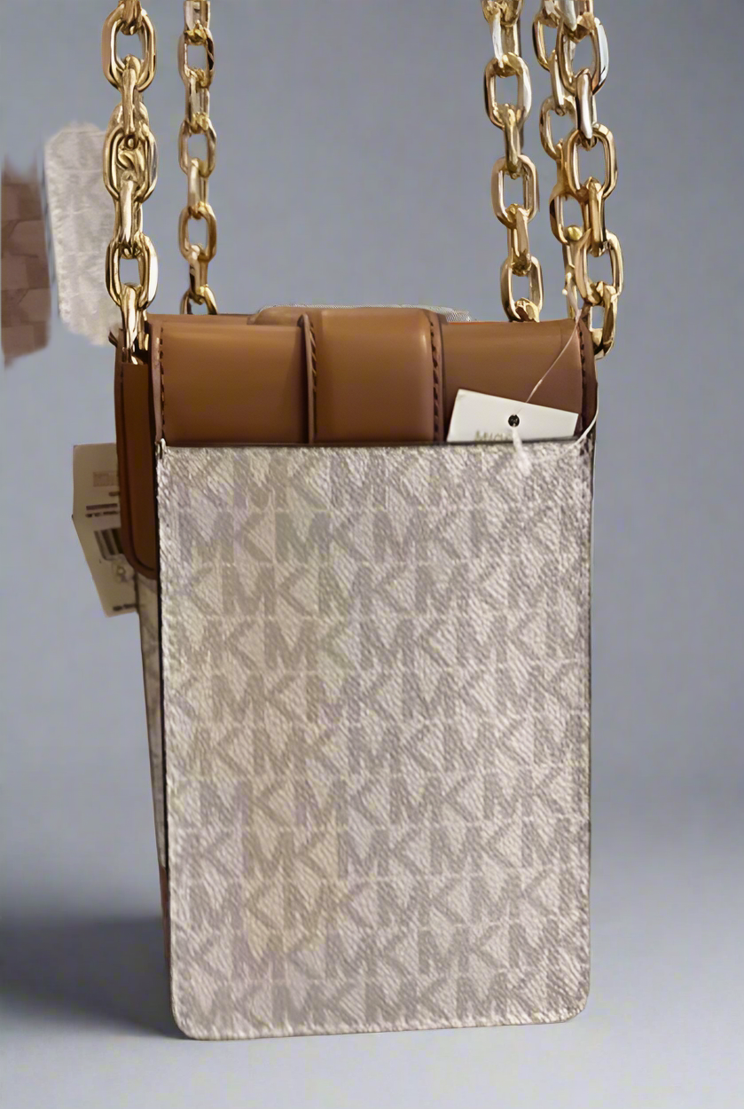 Michael Kors Carmen Phone Crossbody Bag - Signature Coated Canvas Leather
