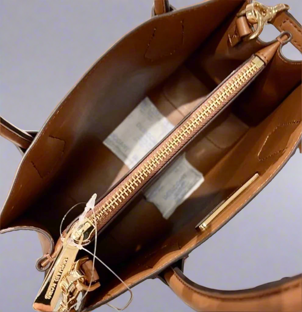 MICHAEL KORS MEDIUM MERCER SATCHEL CROSSBODY MESSENGER - BROWN