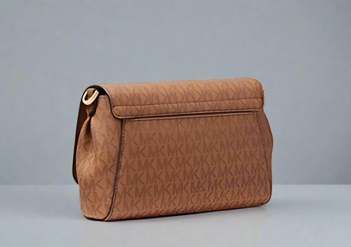 MICHAEL KORS LOGO CONVERTIBLE CROSSBODY BAG - COLOR LUGGAGE MULTI ( BOUTIQUE )