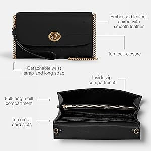 Coach Chain Crossbody in Signature Leather