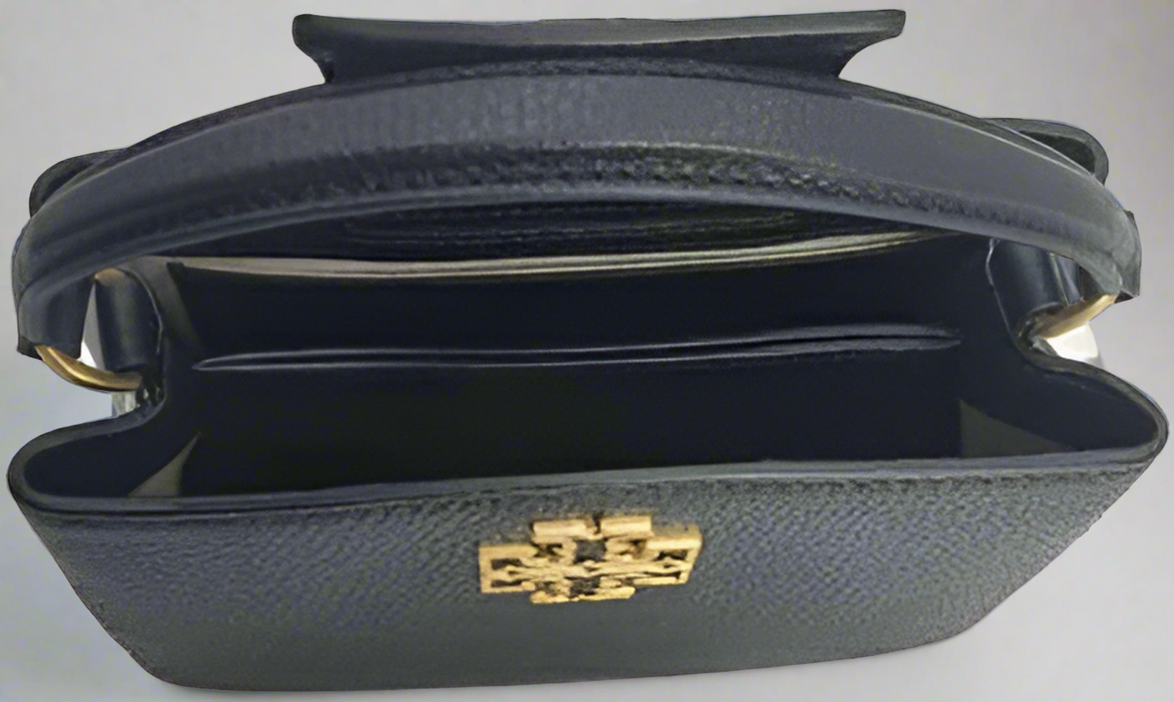 TORY BURCH MICRO BRITTEN SATCHEL - BLACK