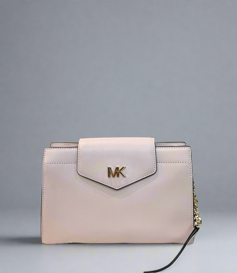 NWT MICHAEL KORS MOTT CLUTCH CROSSBODY BAG - BLOSSOM PINK