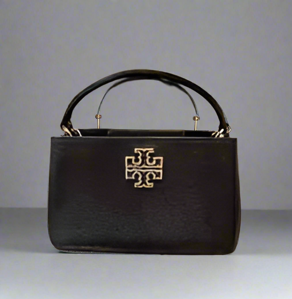 TORY BURCH MICRO BRITTEN SATCHEL - BLACK