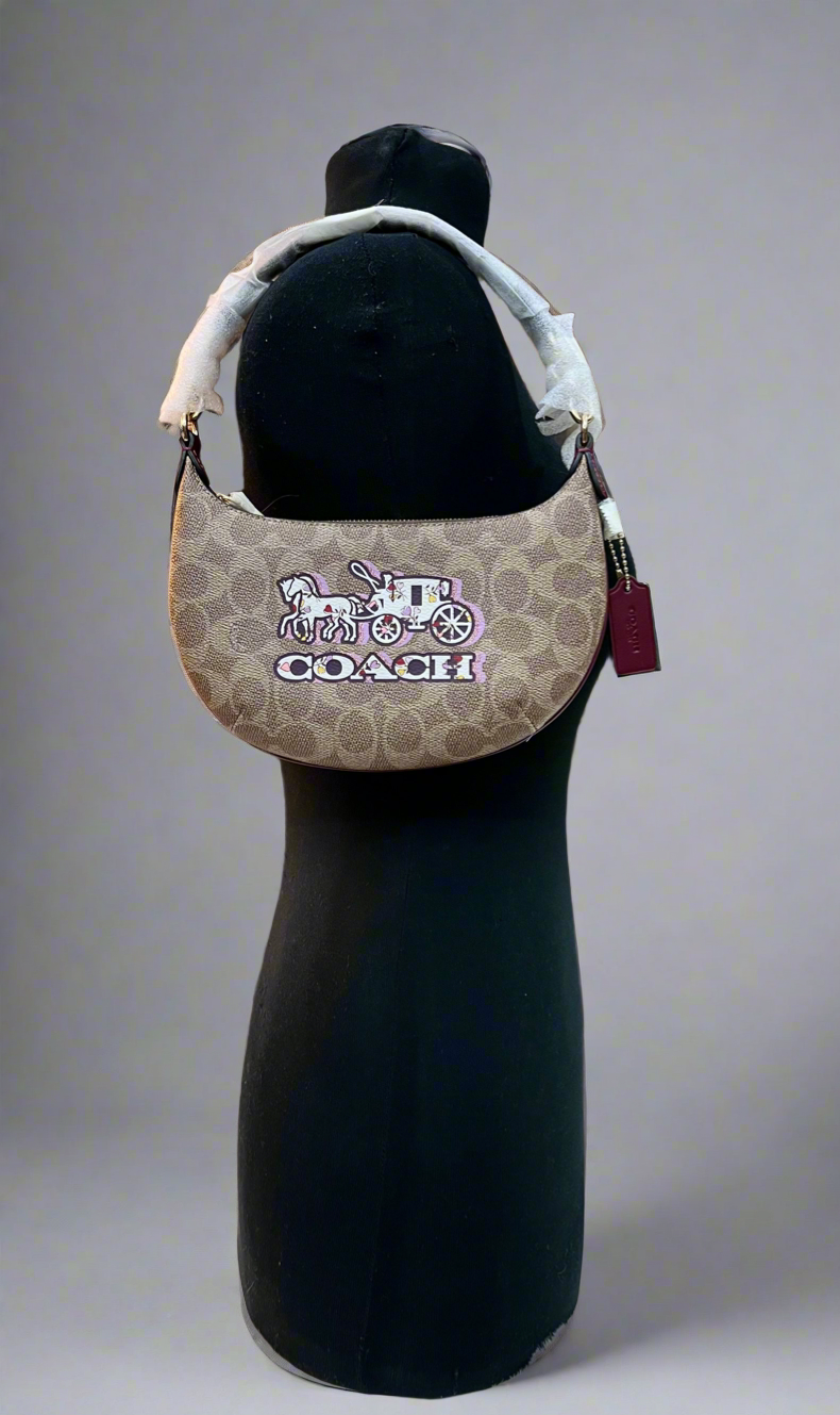 Coach Mini Payton Bag In Signature Canvas With Horse & Carriage Print