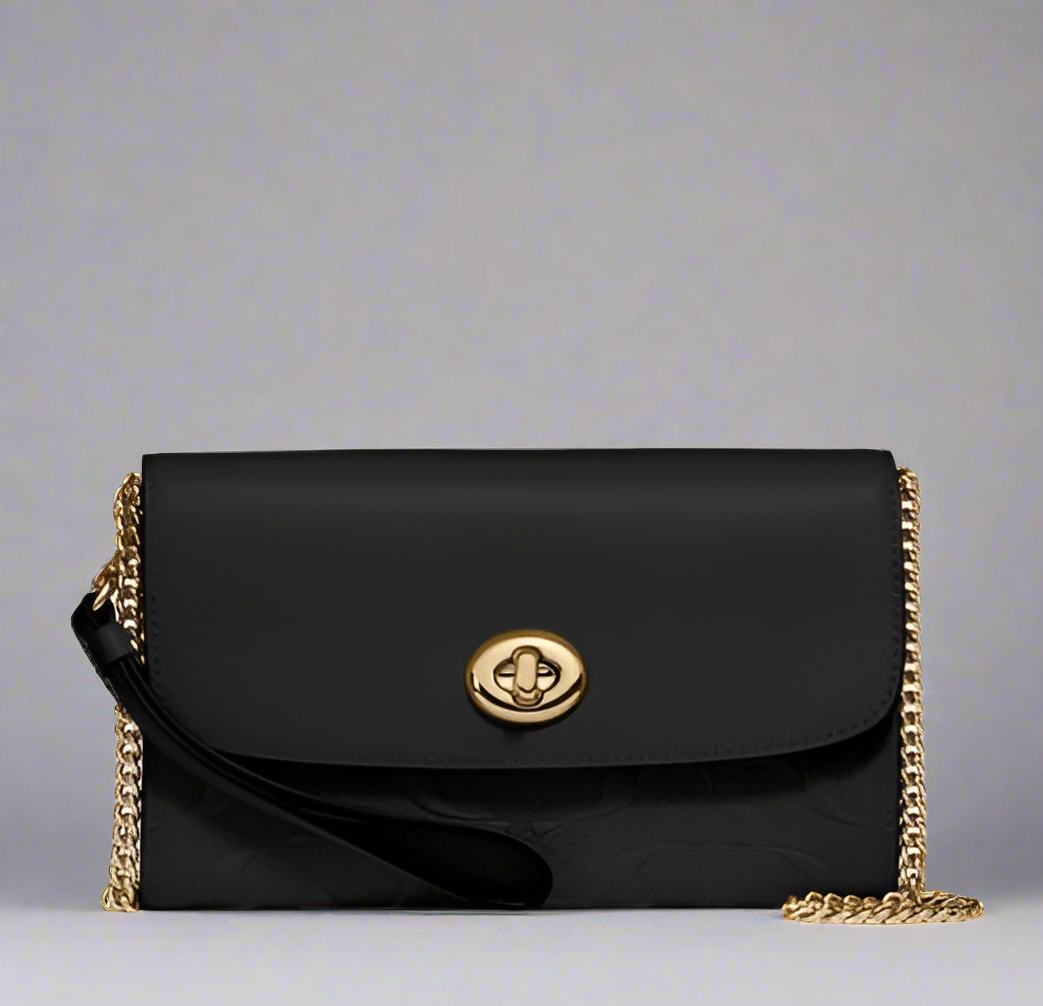 Coach Chain Crossbody in Signature Leather