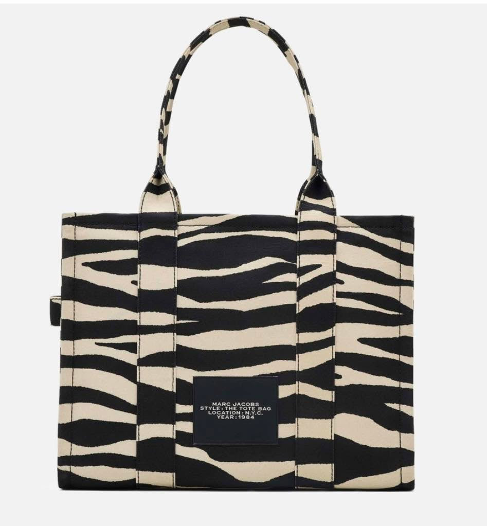 MARC JACOBS ZEBRA PRINT TOTE BAG LARGE