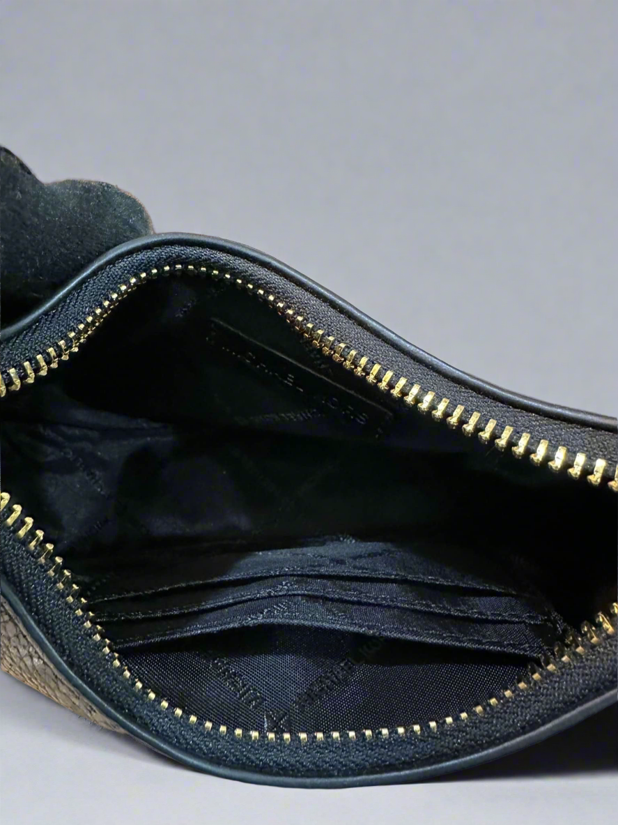 MICHAEL KORS MINI CORA CHAIN SHOULDER BAG/CROSSBODY BAG - BLACK