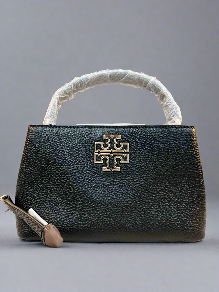 TORY BURCH MICRO BRITTEN SATCHEL - BLACK