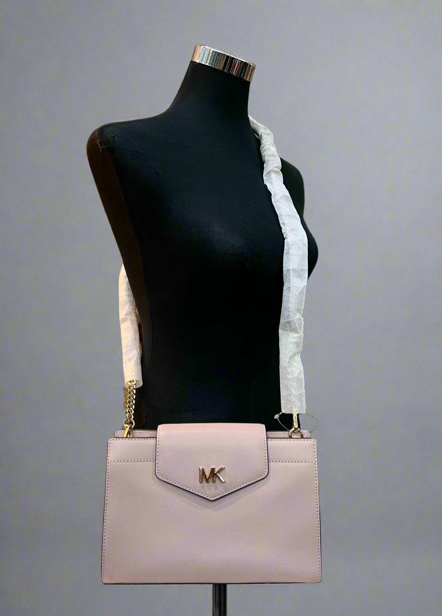 NWT MICHAEL KORS MOTT CLUTCH CROSSBODY BAG - BLOSSOM PINK