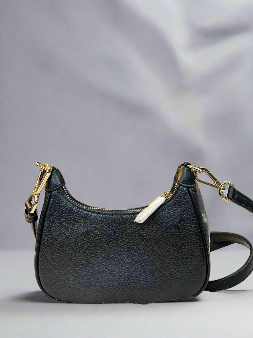 MICHAEL KORS MINI CORA CHAIN SHOULDER BAG/CROSSBODY BAG - BLACK