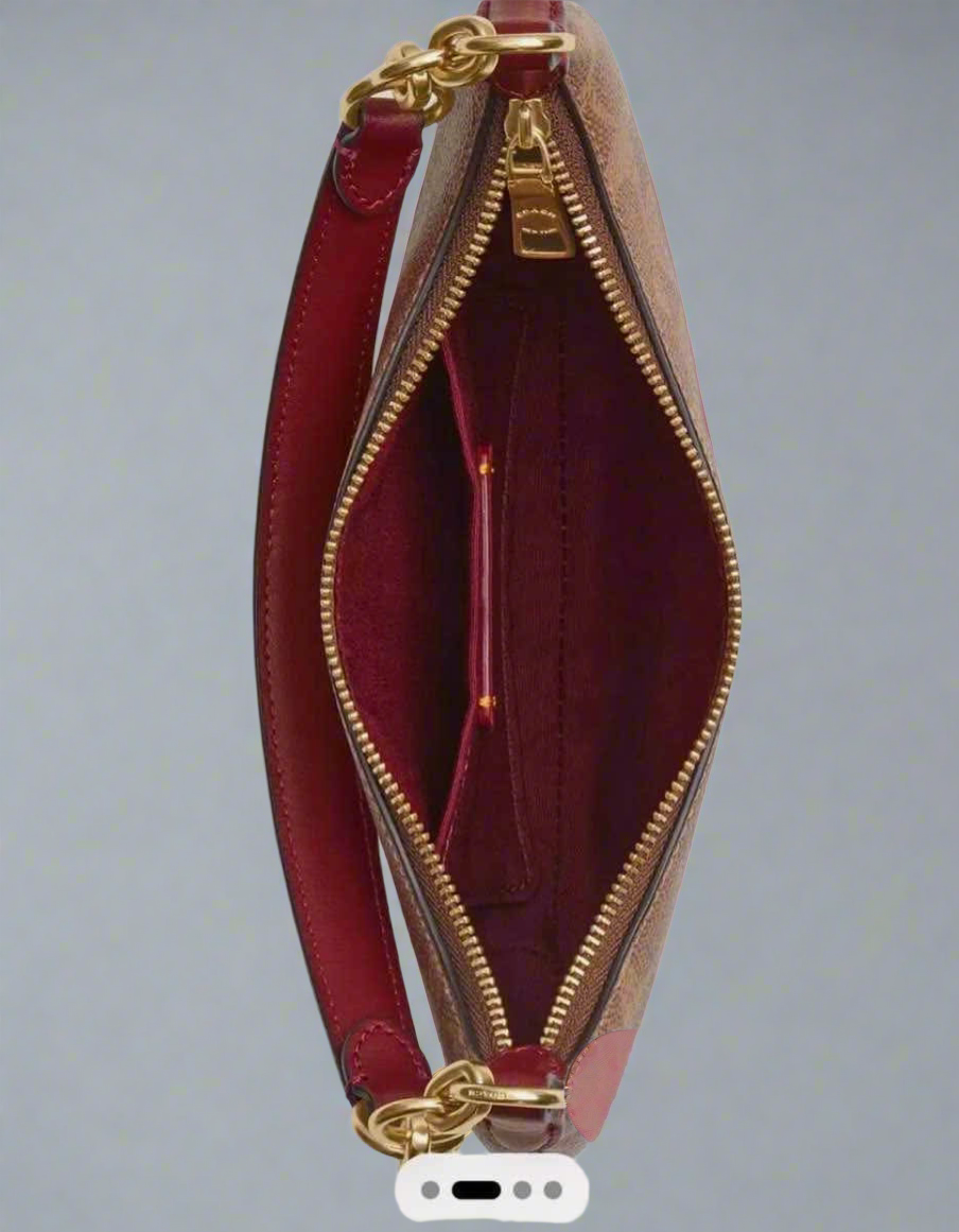 Coach Mini Payton Bag In Signature Canvas With Horse & Carriage Print