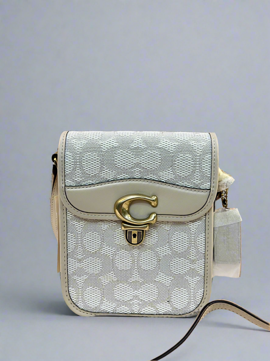Coach Monogram Canvas Studio Phone Crossbody
