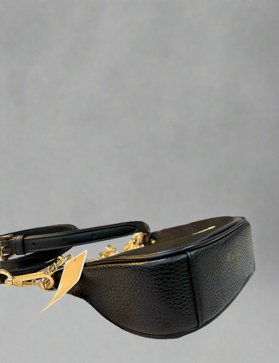 MICHAEL KORS MINI CORA CHAIN SHOULDER BAG/CROSSBODY BAG - BLACK