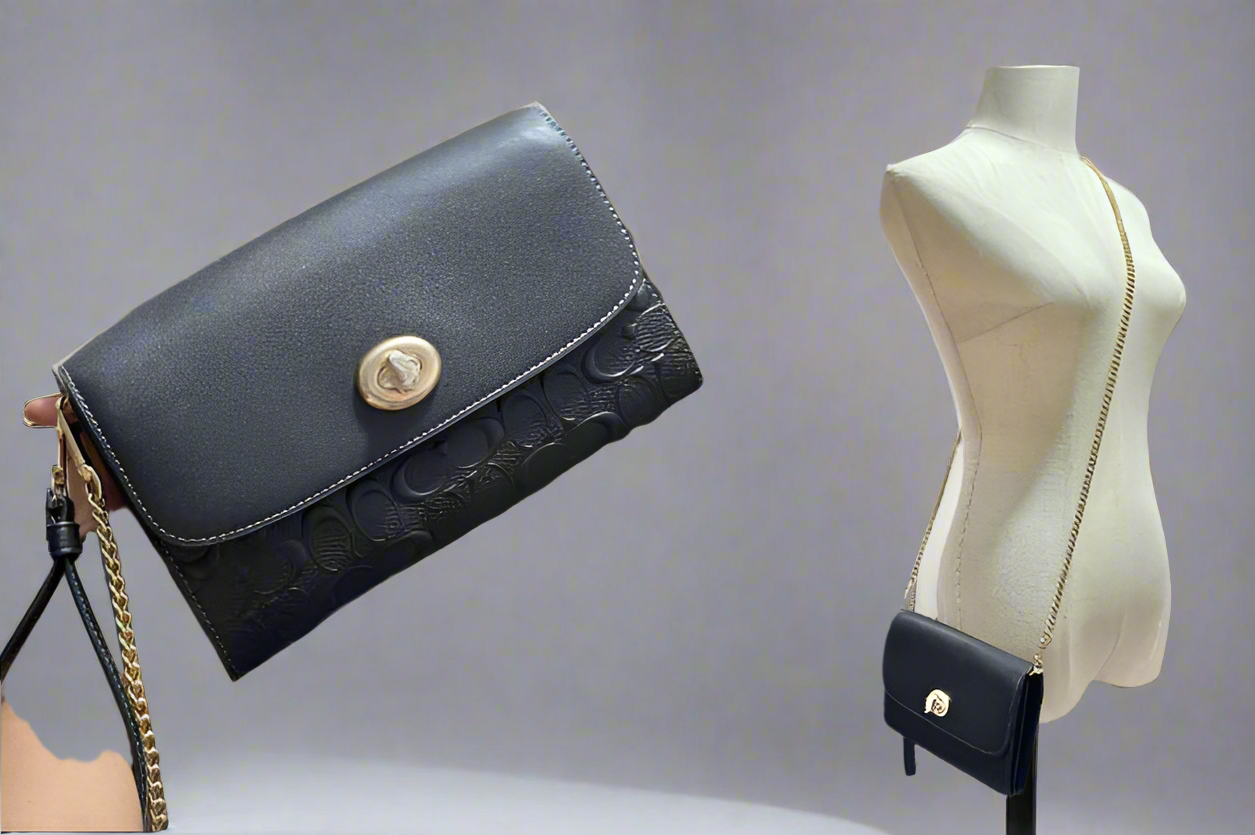 Coach Chain Crossbody in Signature Leather
