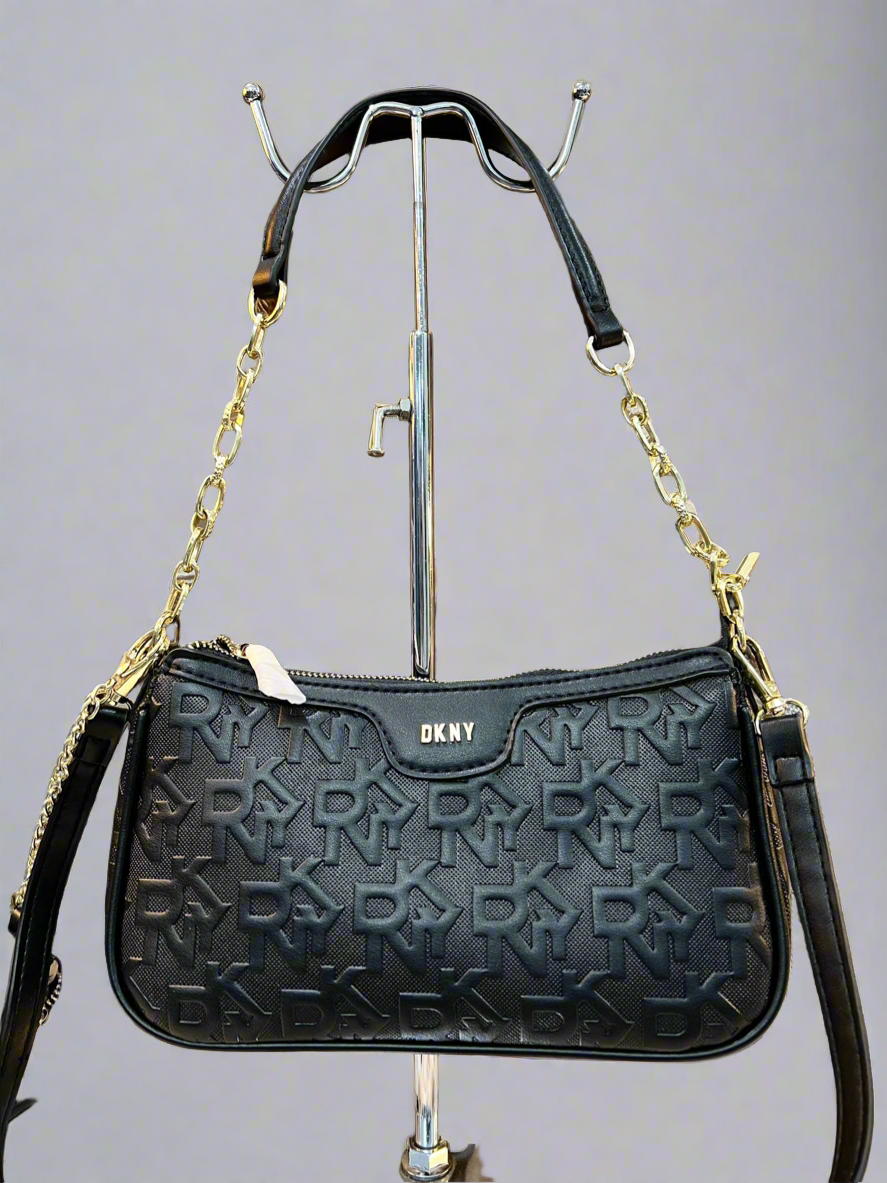 DKNY TOP ZIP SHOULDER BAG WITH SMALL POUCH